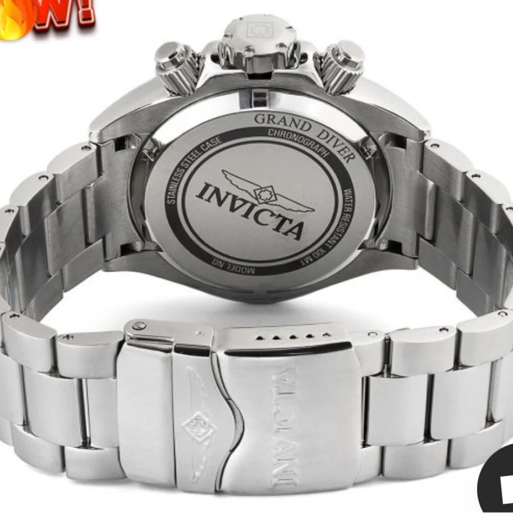 Invicta Grand Diver Miami Edition Silver and Gold Chronograph 45mm 100 meter WR - Picture 3 of 9